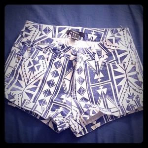 Aztec Print Shorts